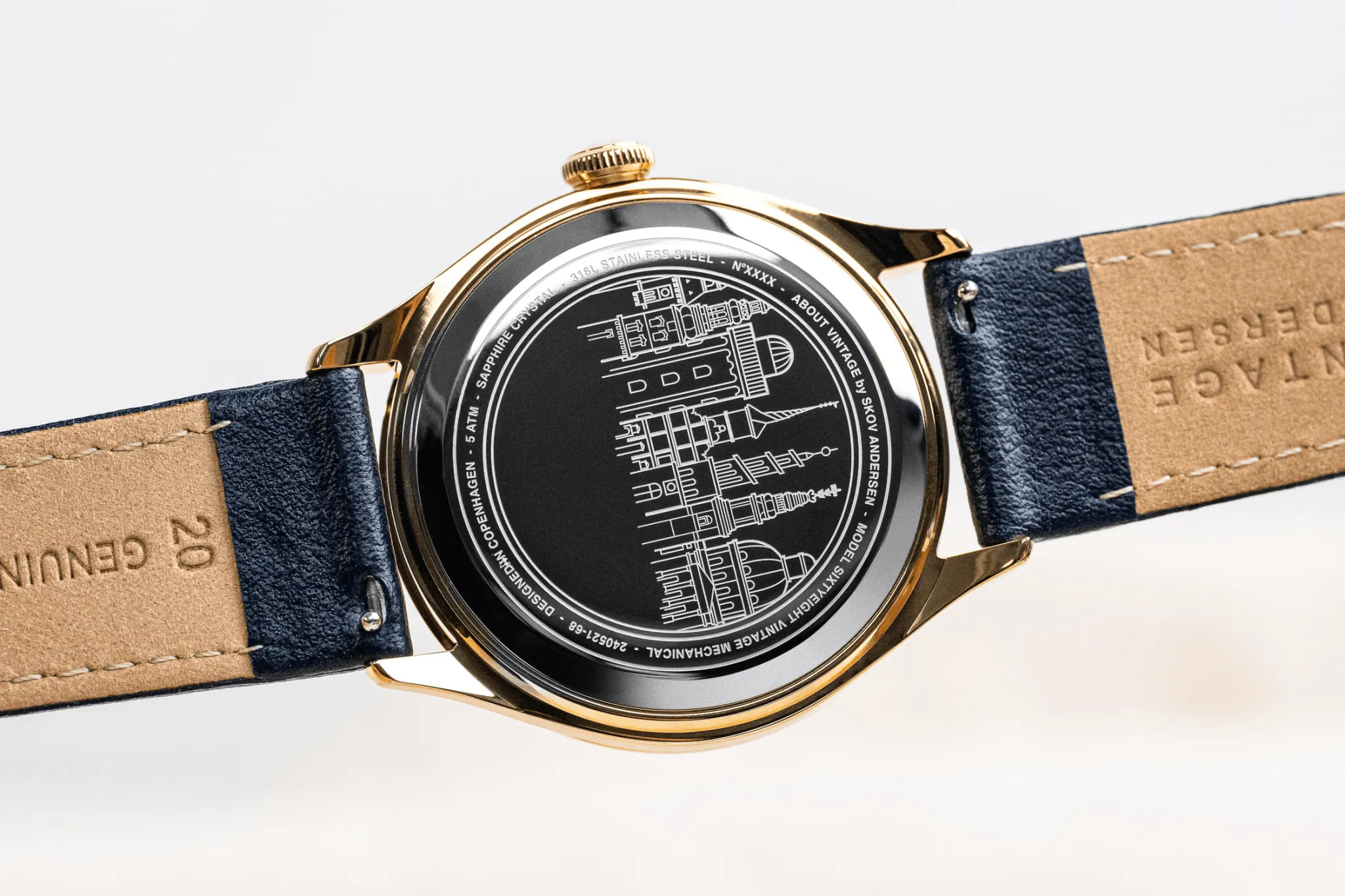 1968 Mechanical (Hand-Wound), Gold / White