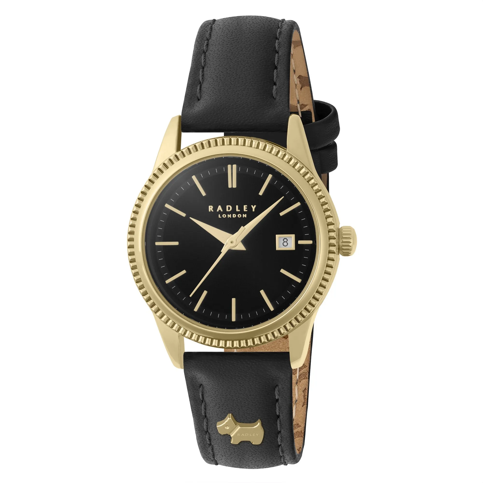 Radley Black Lewis Lane Leather Watch